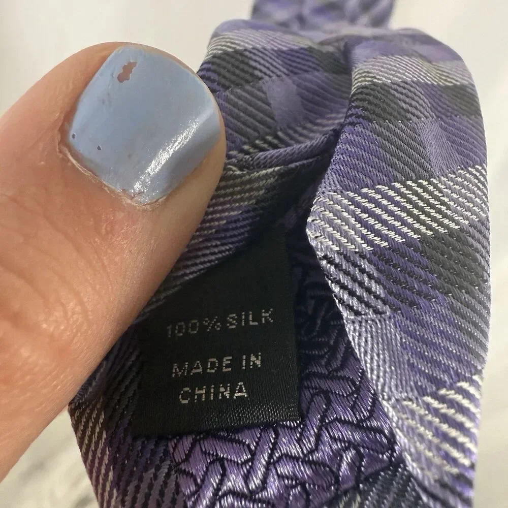 J Hane Barnes 100% Silk Tie Men's 60